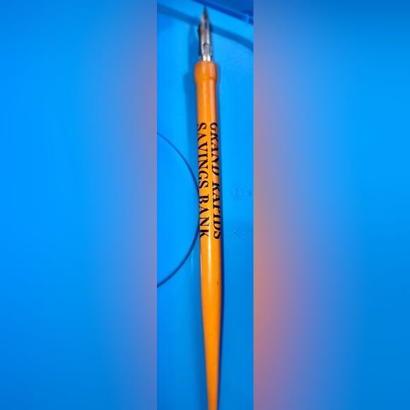 1900s GRAND RAPIDS SAVINGS Bank Where You Feel At Home Quill TipFountain Pen - Picture 10 of 10